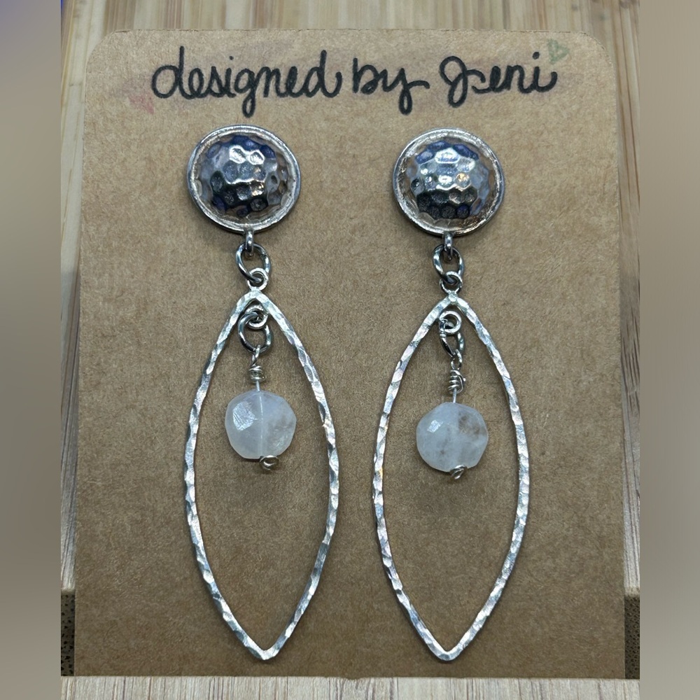Sterling Silver & Crystal Post Earrings